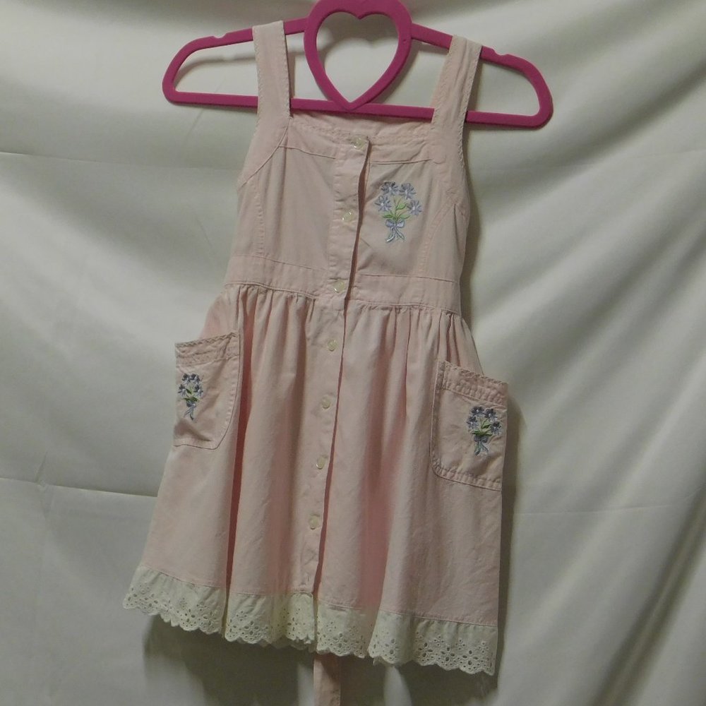 Y2K Basic Editions pink cottage core dress